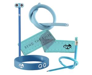 Bendy Stationery Bundle - Blue