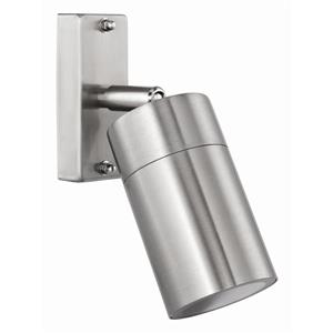 Brilliant Coolum Stainless Steel Adjustable Exterior Wall Light