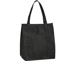 Bullet Zeus Insulated Grocery Tote (Pack Of 2) (Solid Black) - PF2579