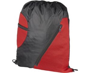 Bullet Zipped Mesh Rucksack (Red) - PF1469