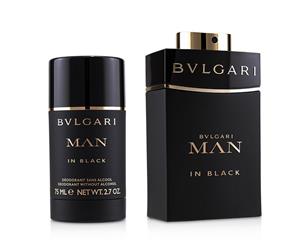 Bvlgari In Black Coffret EDP Spray 100ml/3.4oz + Deodorant Stick 75ml/2.7oz 2pcs