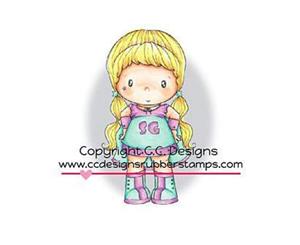 C.C. Designs - Swiss Pixie Cling Stamp 3.25Inch X1.75Inch - Superhero Birgitta