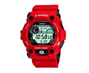 Casio G-Shock Digital 200M Red Resin Band Watch Alarm|Date & Day|Digital