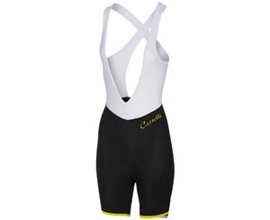 Castelli Vista Womens Bike Bib Shorts Black/Yellow Fluo 2019