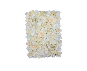 Cream Rose Floral Flower Wall 60cm x 40cm