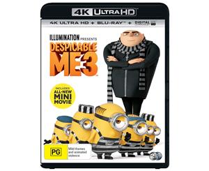 Despicable Me 3 4K Ultra HD Blu-ray Digital Download UHD Region B