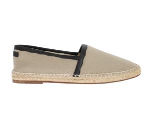 Dolce & Gabbana Beige Linen Woven Logo Espadrilles