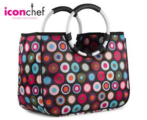 Easy Insulated Fold-Flat Shopping Tote - Retro