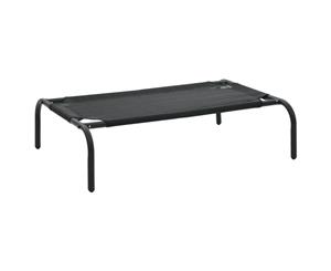 Elevated Dog Bed Black S Textilene Portable Raised Pet Camp Sleep Cot