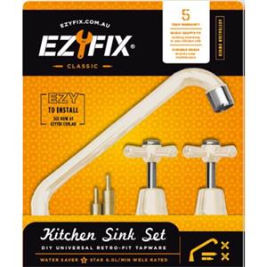 Ezyfix WELS 5 Star Hob Sink Set