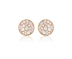 Georgini - Mosaic Disc Rose Gold Stud Earring