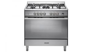 Glem 900mm Freestanding Dual Fuel Cooker - Stainless Steel