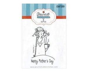 Gourmet Rubber Stamps Cling Stamps 2.75In.X4.75In. Happy Mother's Day