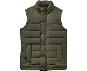 Joules Boys Matchday Warm Polar Fleece Lined Gilet Bodywarmer - Dark Pine