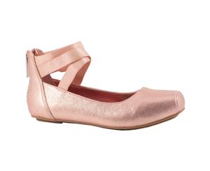 Kids Jessica Simpson Girls Hedley Zipper Ballet Flats