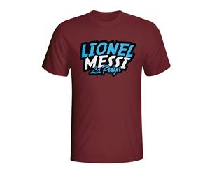 Lionel Messi Comic Book T-shirt (maroon)