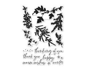 Memory Box - Clear Stamp Set - Winter Greenery