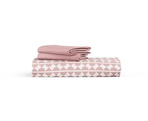 Millennial Droplet Duvet Cover Set in Millennial Droplet Mellow Rose in Queen