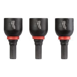 Milwaukee 1/2inch x 35mm Magnetic Insert Nutsetter - SHOCKWAVE - 3 Piece