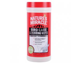 Natures Miracle Bird Cage Scrubbing Wipes 30pk