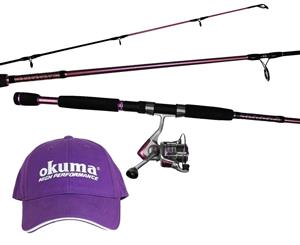 Okuma Temptress Ladies Fishing Rod and Reel Combo - 2 Pce Spin Combo (7ft/4-7kg/55 Reel)