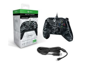 PDP Wired Controller Black Camo for Xbox One