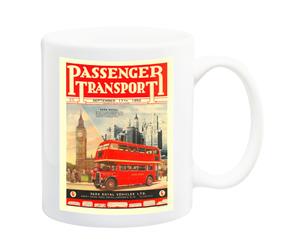 Passenger Transport London Bus Travel Poster Mug - 11 Fluid Oz