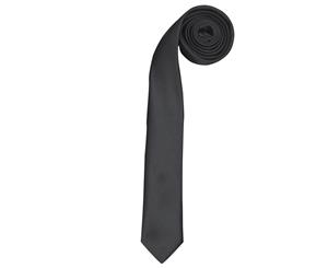 Premier Tie - Mens Slim Retro Work Tie (Pack Of 2) (Black) - RW6949