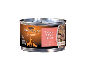 Pro Plan Savour Cat Food Salmon & Rice Entree 85g x 24 (CPP1130)