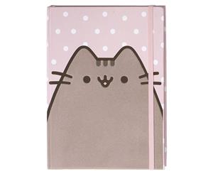 Pusheen Polka Dot Pink Flocked Cover Journal