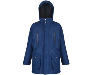 Regatta Boys Kelby Waterproof Breathable Jacket Coat - Prussian