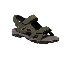 Regatta Mens Holcombe Vent Sandals (Dark Khaki/Gold Flame) - RG4090