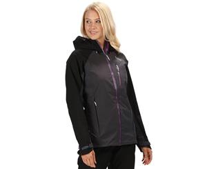 Regatta Womens/Ladies Birchdale Waterproof Durable Hooded Jacket Coat - Seal Grey/Bl