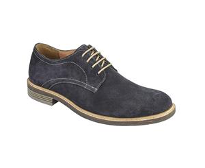 Roamers Mens Derby Suede Leather Laced Shoe (Dark Navy) - DF1770
