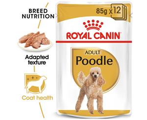 Royal Canin Canine Poodle Loaf Adult Pouches Wet Food Dog Food 12x85g