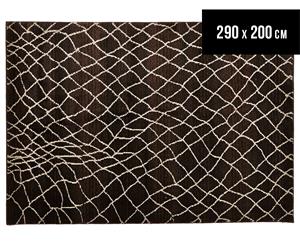 Rug Culture 290x200cm Mora Tribal Reflection Rug - Chocolate