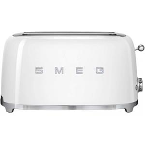 Smeg - TSF02WHAU - 50's Retro Style Aesthetic 4 Slice Toaster - White