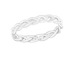 Sterling Silver Braided Midi Ring