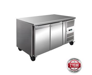 Thermaster Tropicalised 2 Door Gastronorm Bench Fridge - Silver