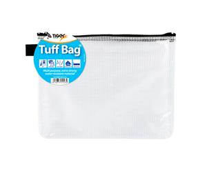 Tiger Stationery A4 Tuff Bag (Transparent/Black) - SG14765