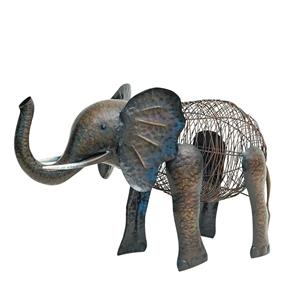 Tuscan Path 28cm Metal Elephant Garden Statue