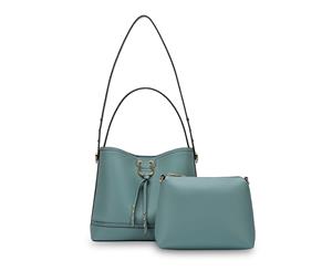 Vear May Faux Leather Womens Fashion Shoulder Handbag Harwood Teal