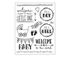 Viva Decor - Clear Stamp Set 14cmX18cm Hello Baby