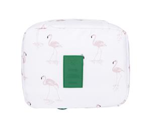 Waterproof Cosmetic MakeUp Travel Bag Organizer - Flamingo