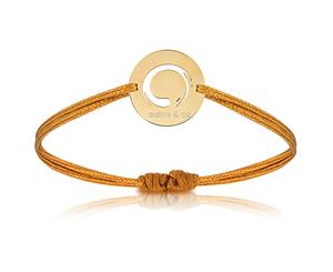 aaina & co Yellow Gold Zen Circle Cord Bracelet