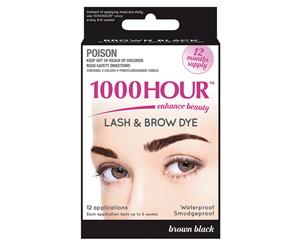 1000 Hour Eyelash & Brow Dye Kit - Brown Black