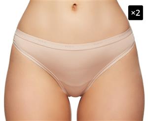 2 x Berlei Women's Basic Micro G-String - Nude 2