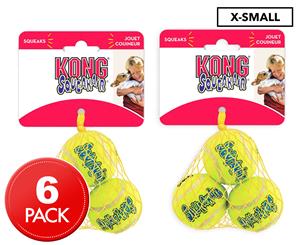 2 x KONG X-Small SqueakAir Ball 3-Pack