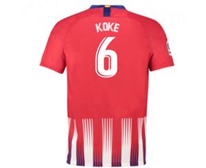 2018-2019 Atletico Madrid Home Nike Football Shirt (Koke 6)