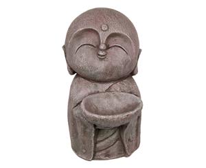 35cm Japanese &quotJizo" With Bowl Divinity Statue Resin Statue